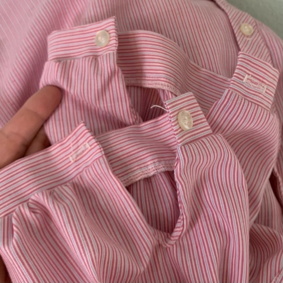 Vintage Notations stripes ruffle collar blouse - Picture 7 of 8